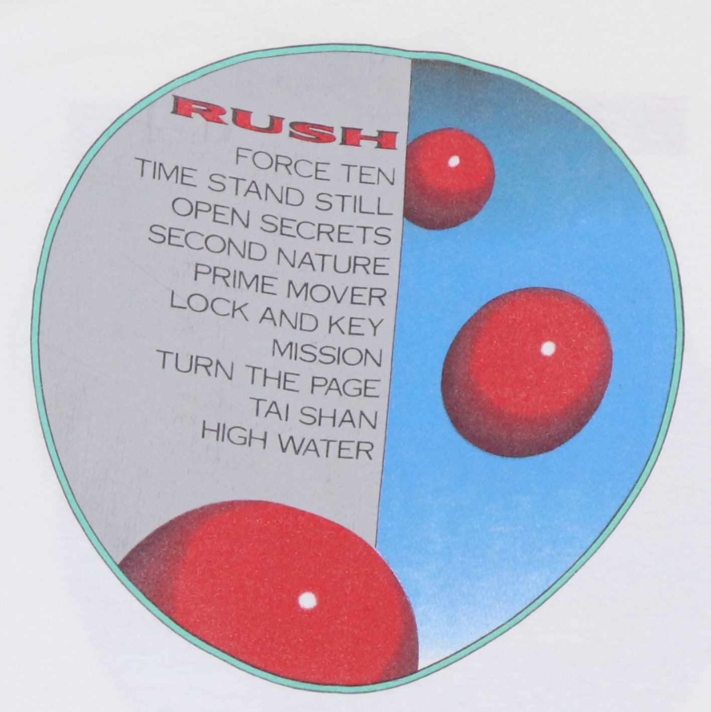 1987 Rush Hold Your Fire Tour Shirt