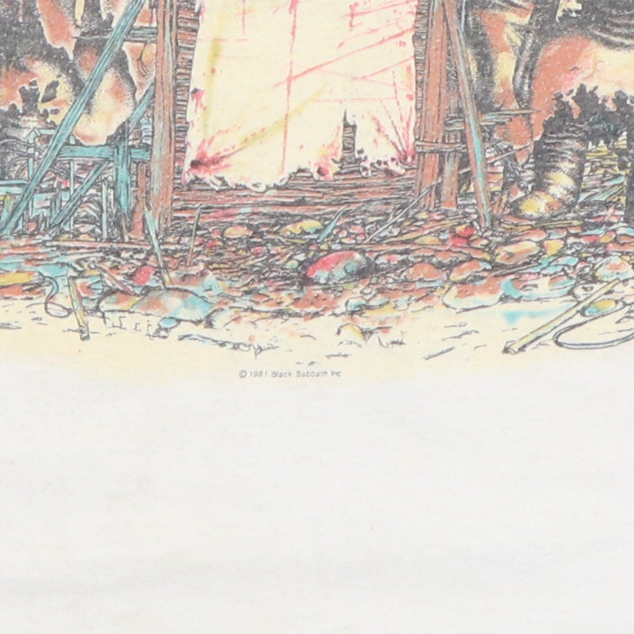 1981 Black Sabbath Mob Rules Tour Jersey Shirt