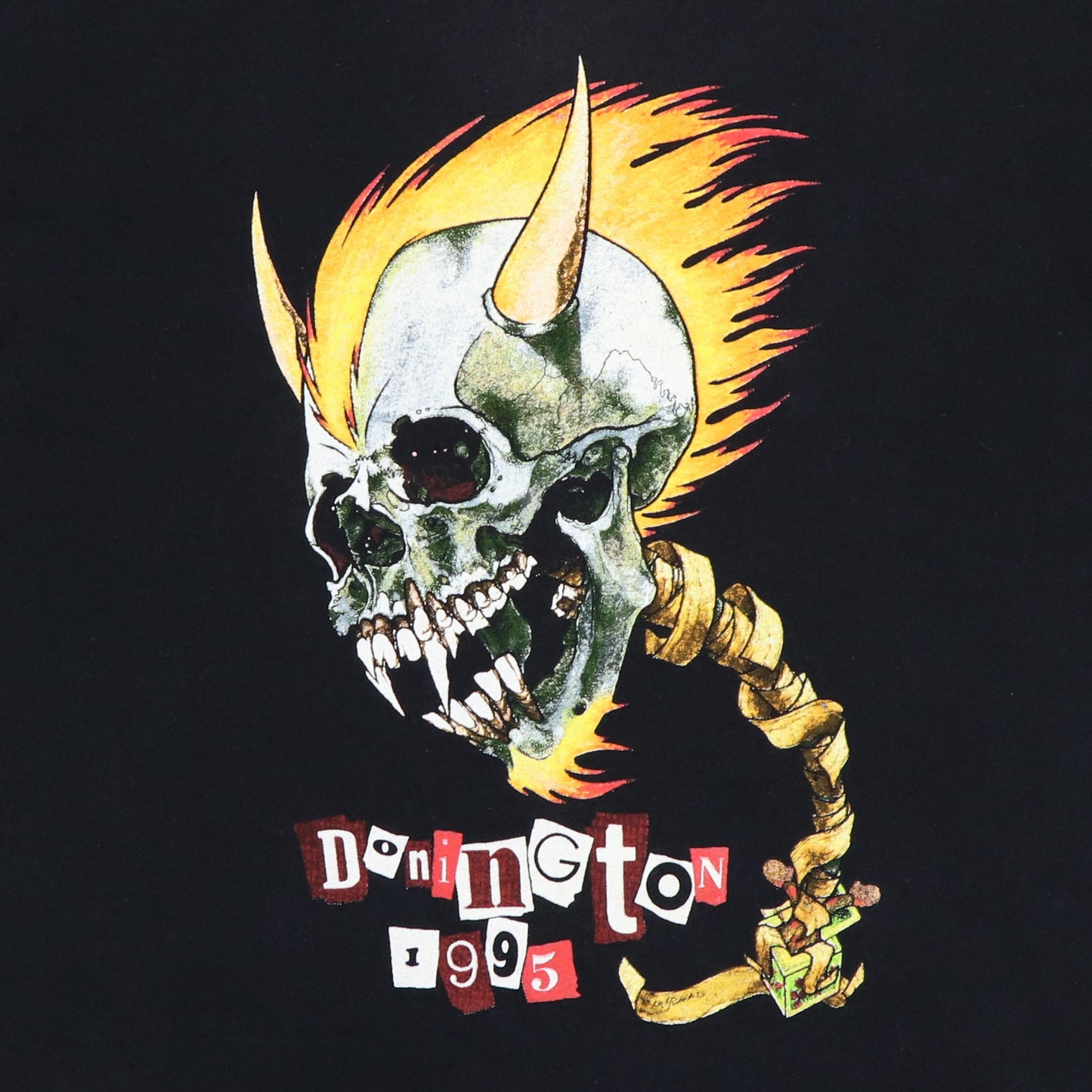 1995 Metallica Donnington Festival Shirt Detail