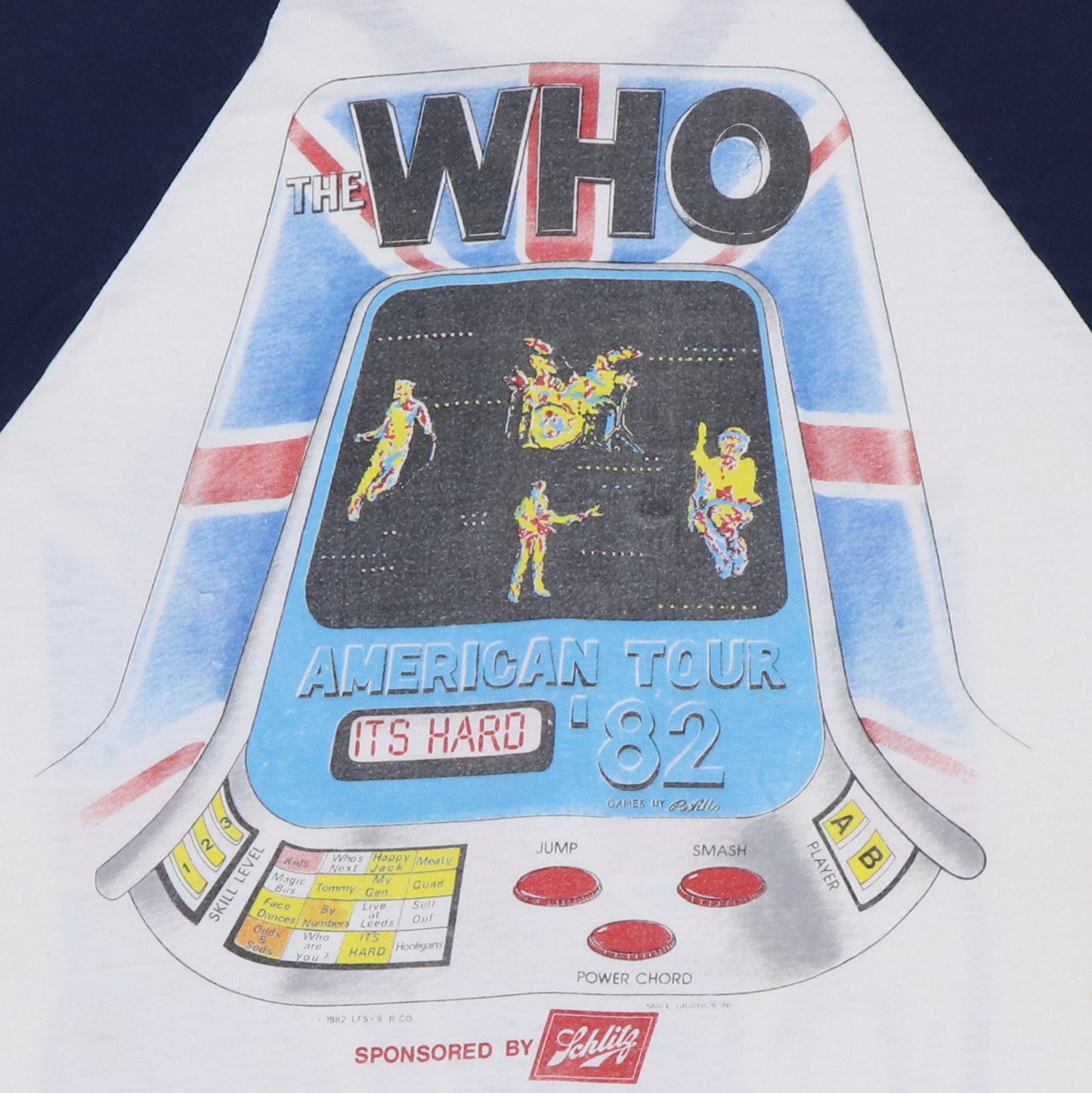 1982 The Who American Tour Jersey Shirt
