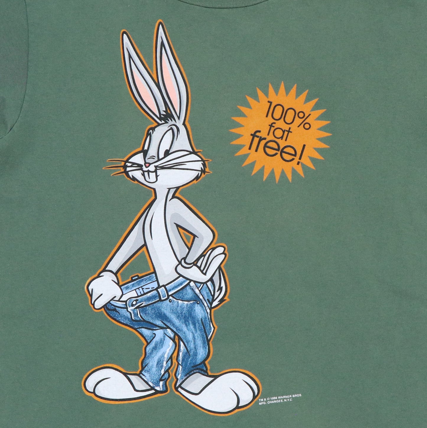 1996 Bugs Bunny 100% Fat Free Shirt