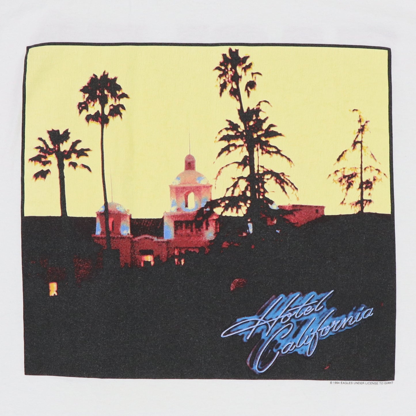 1996 Eagles Hotel California Hell Freezes Over Tour Shirt