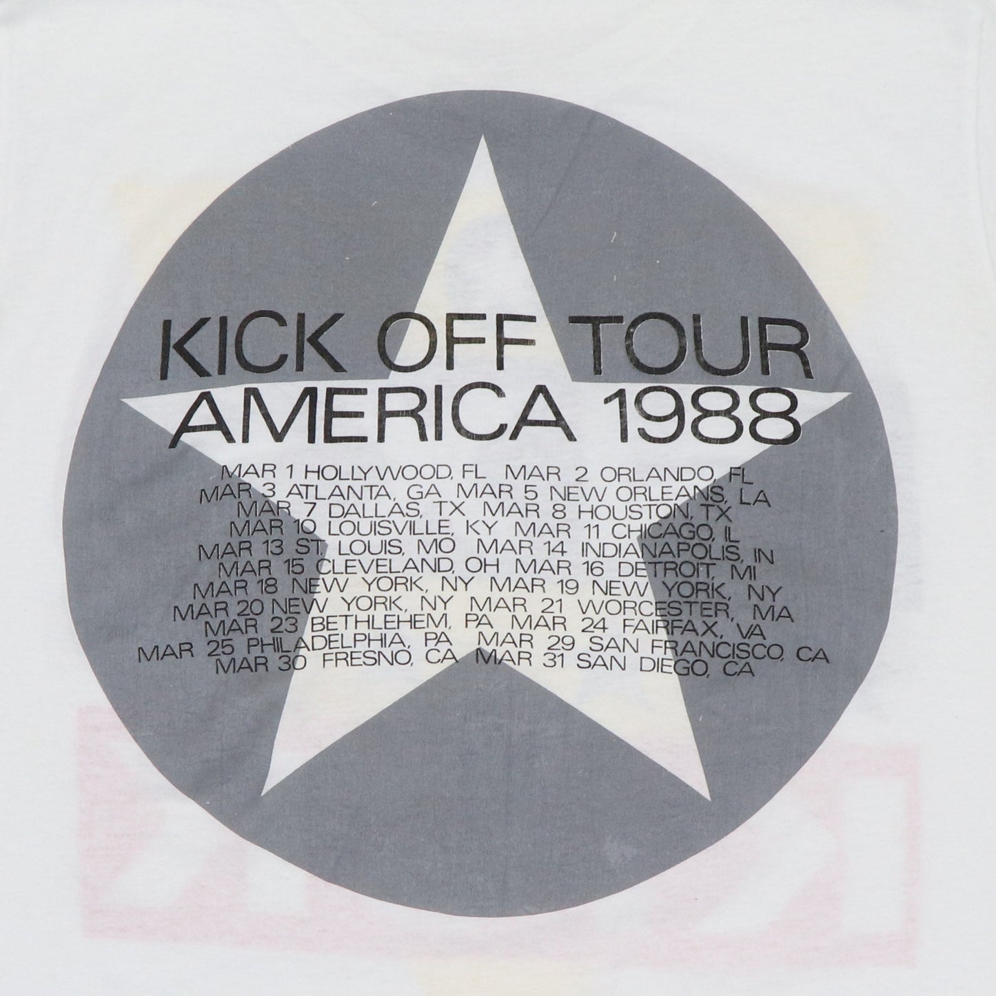 1988 Inxs Kick Off Tour Shirt