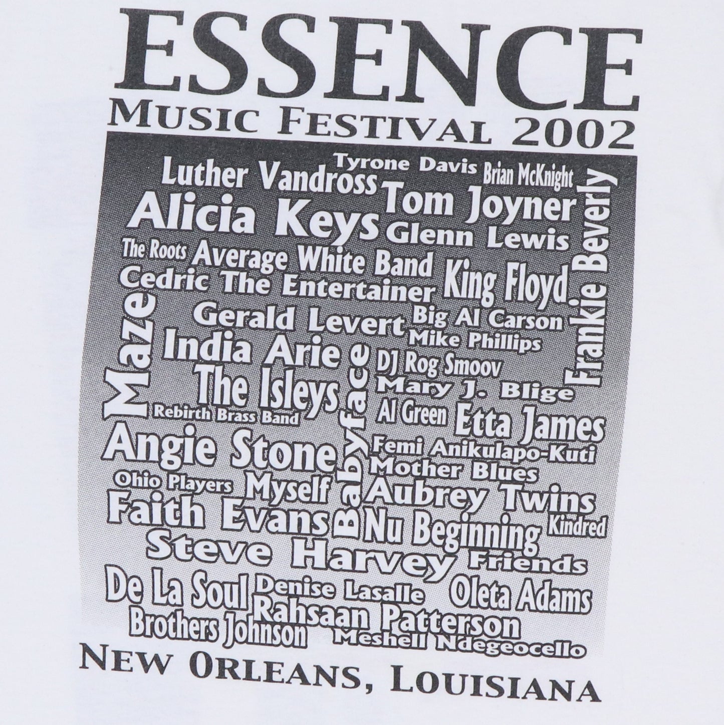 2002 Essence Music Festival Shirt