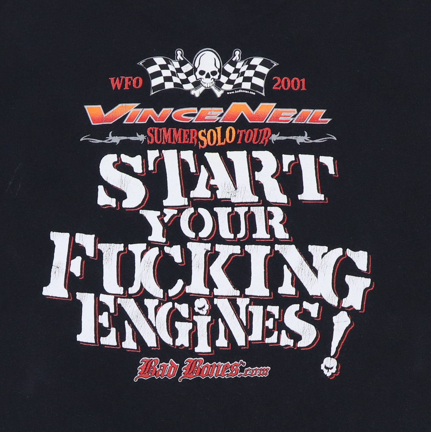 2001 Vince Neil Summer Solo Tour Shirt