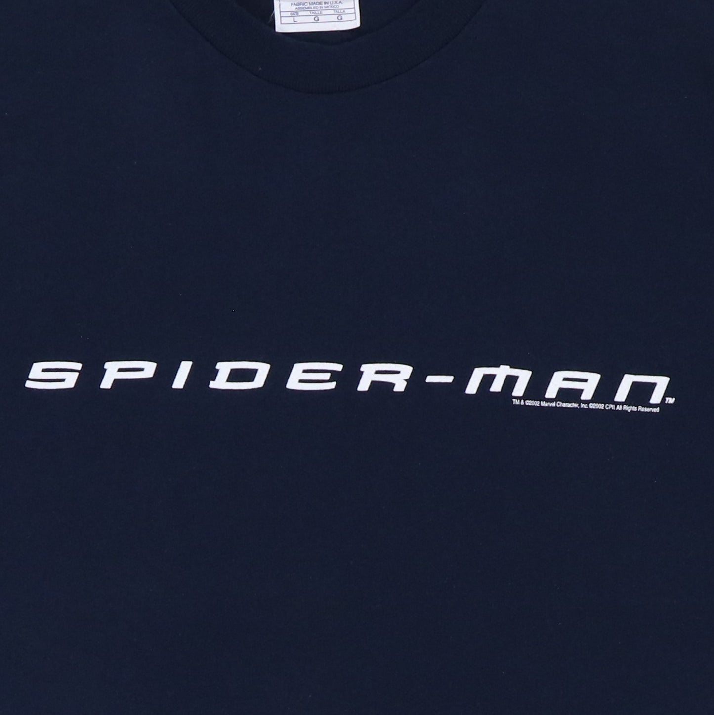 2002 Spider-Man Marvel Movie Promo Shirt