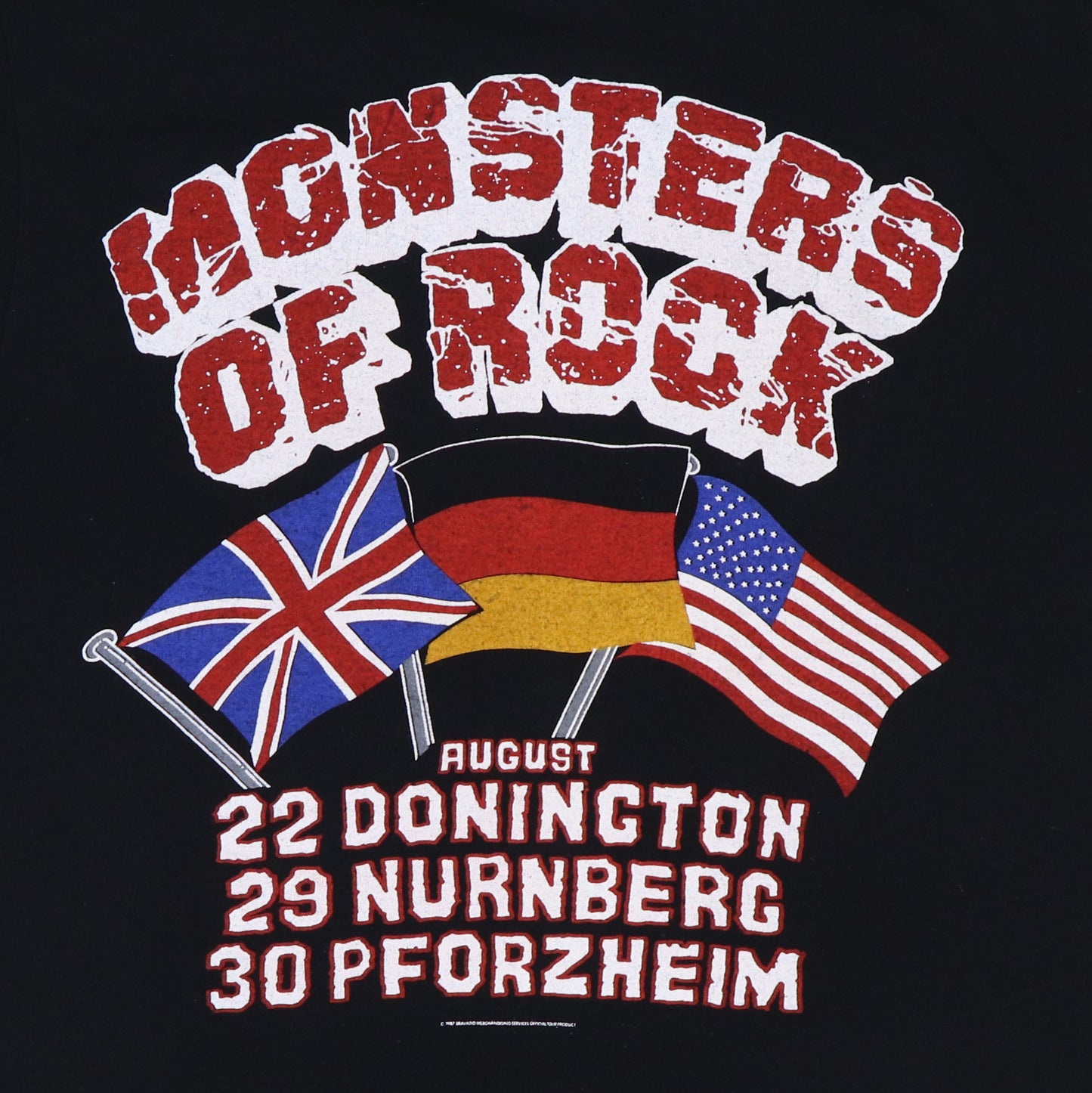 1987 Monsters Of Rock Tour Shirt