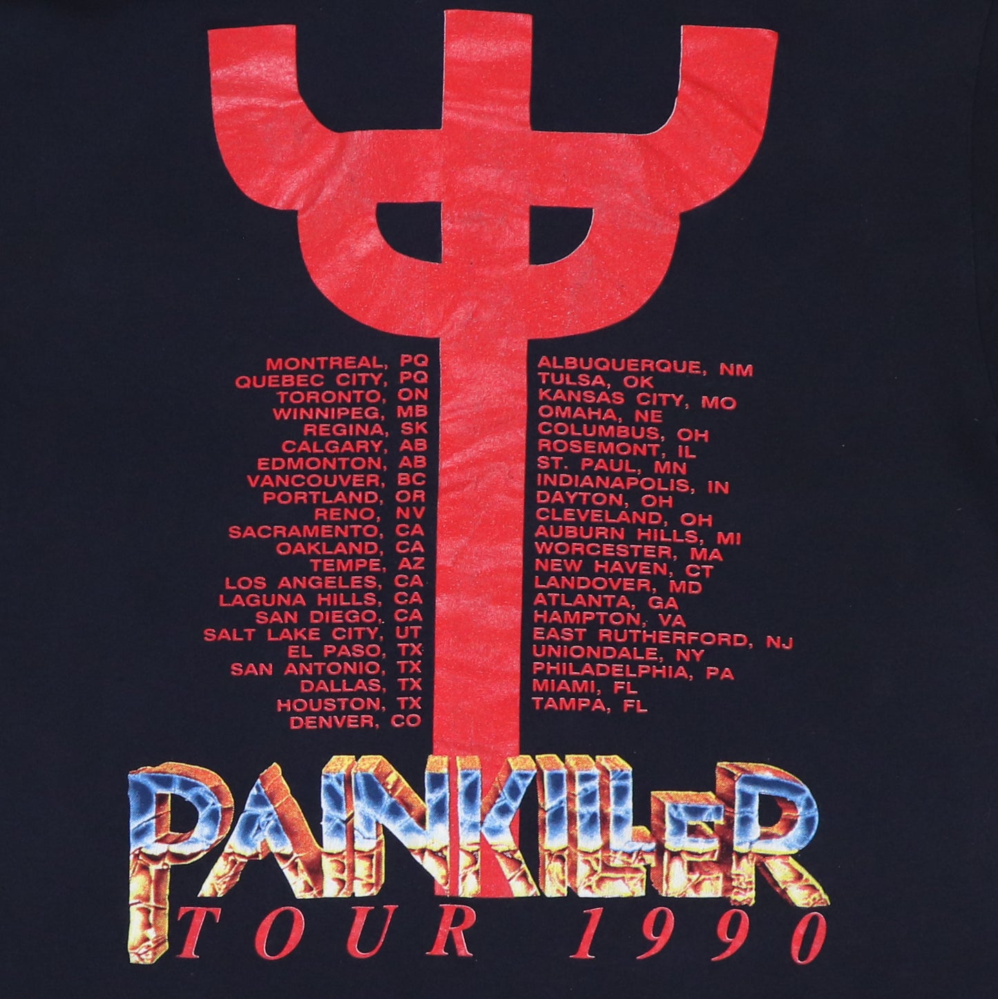 1990 Judas Priest Painkiller Tour Shirt
