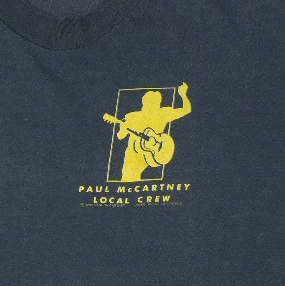 1989 Paul McCartney Local Crew Concert Shirt Detail