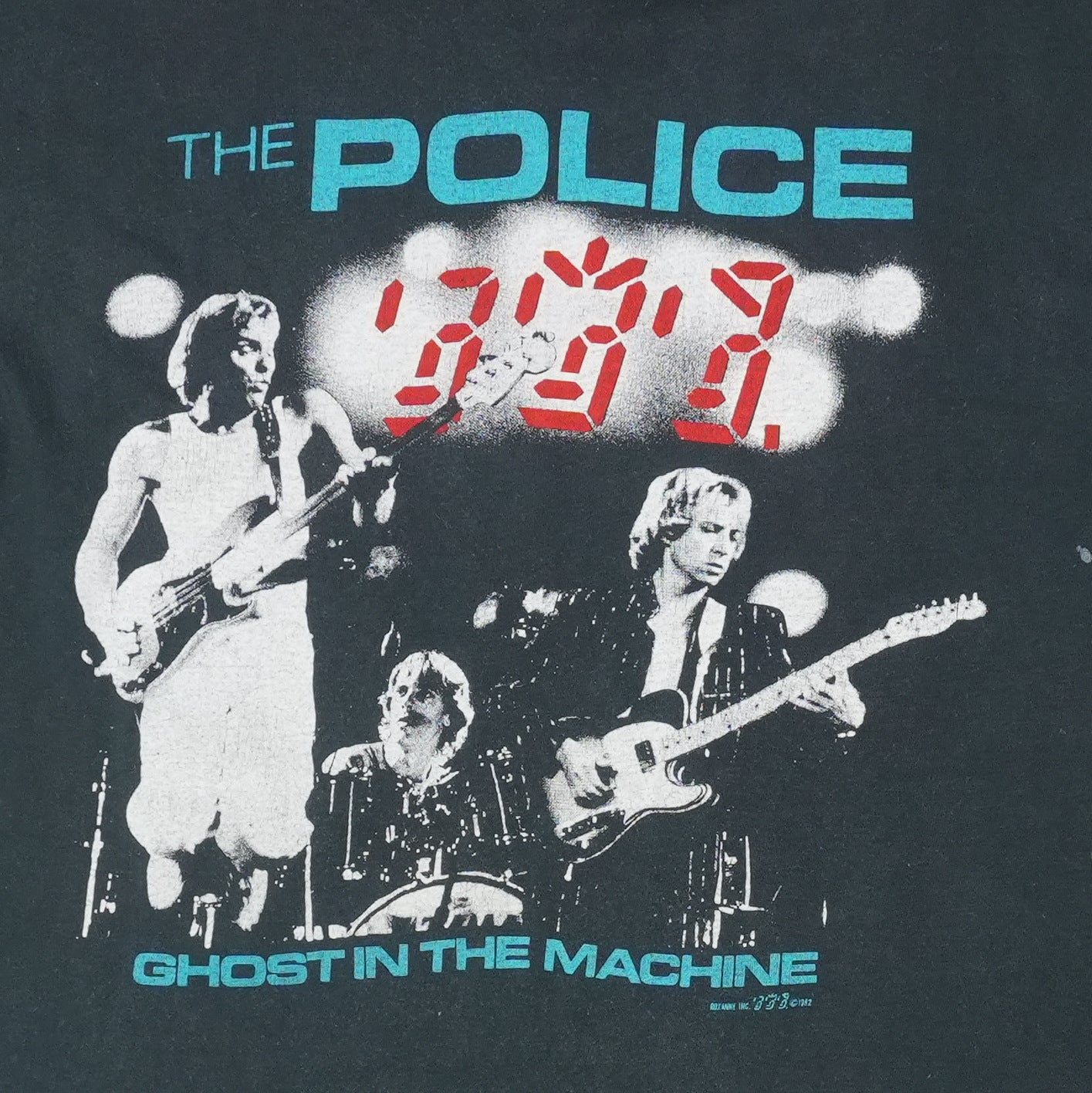 1982 The Police Ghost In The Machine Tour Shirt Detail