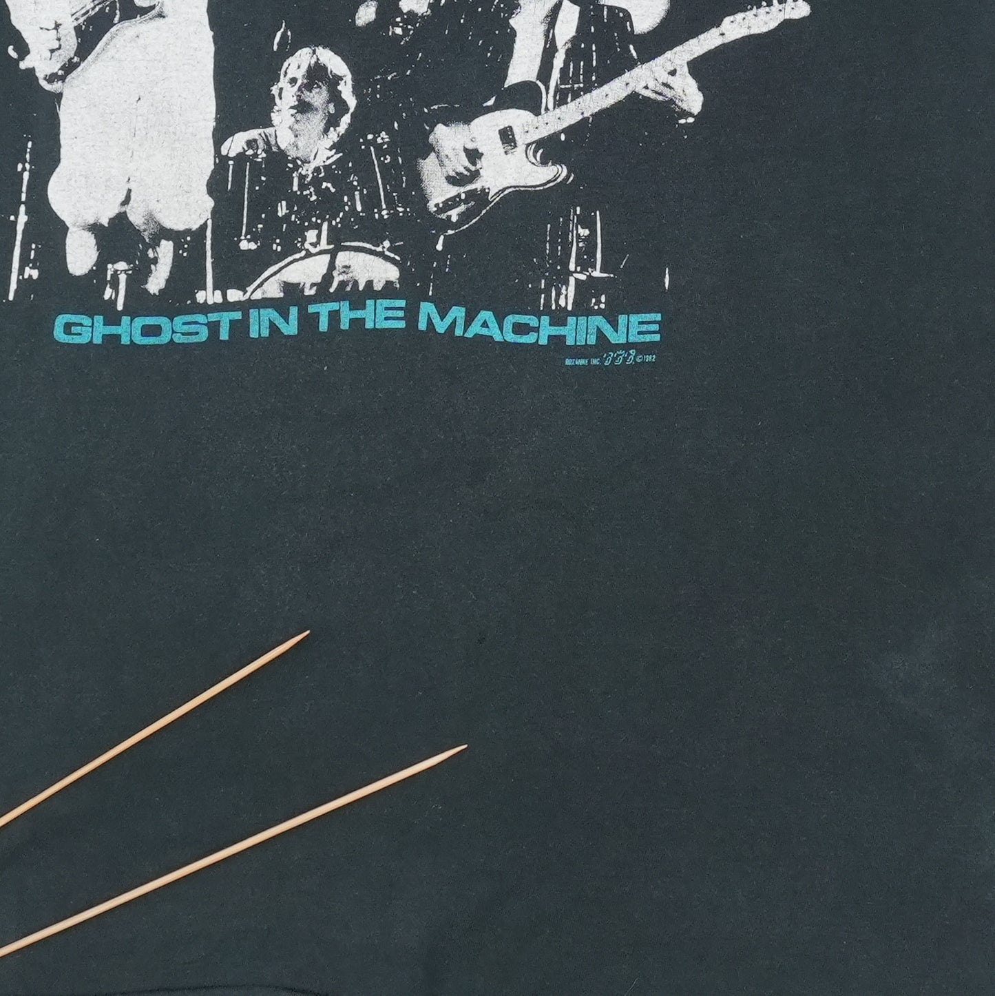 1982 The Police Ghost In The Machine Tour Shirt Detail