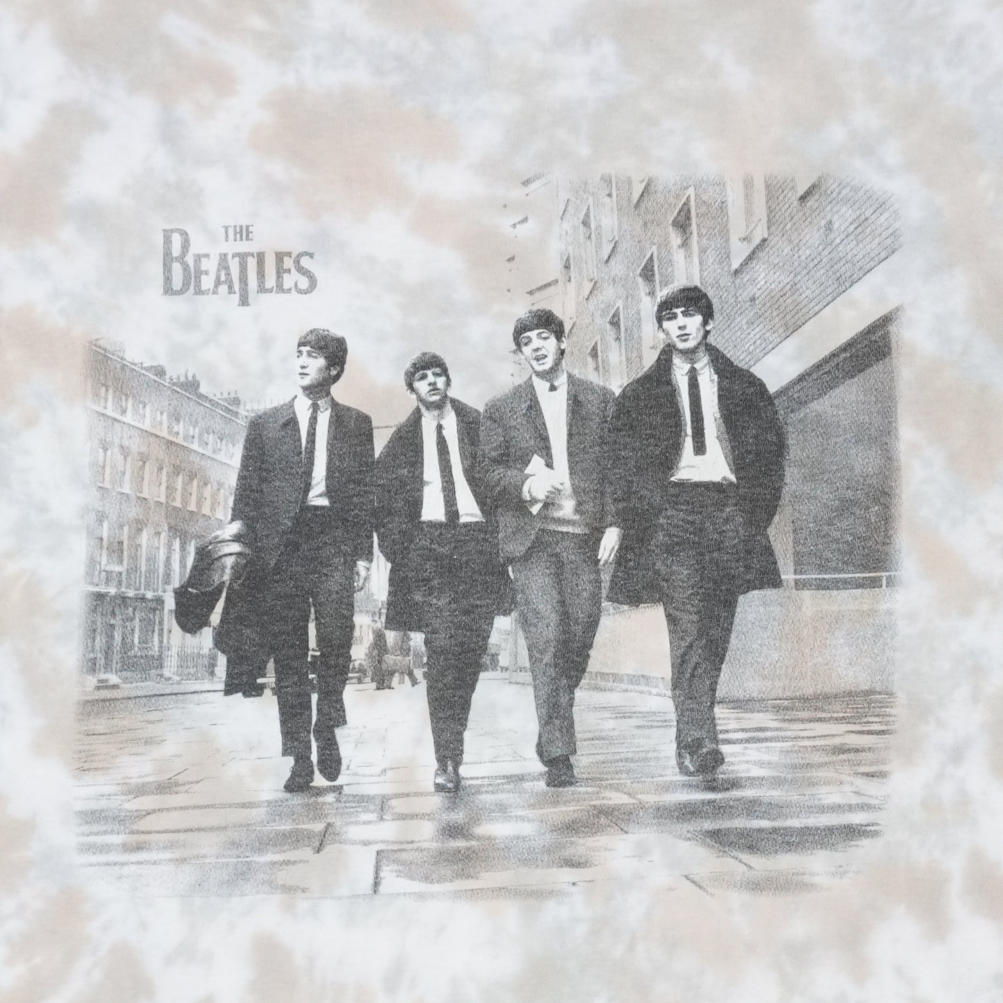 1997 The Beatles Tie Dye Shirt Detail