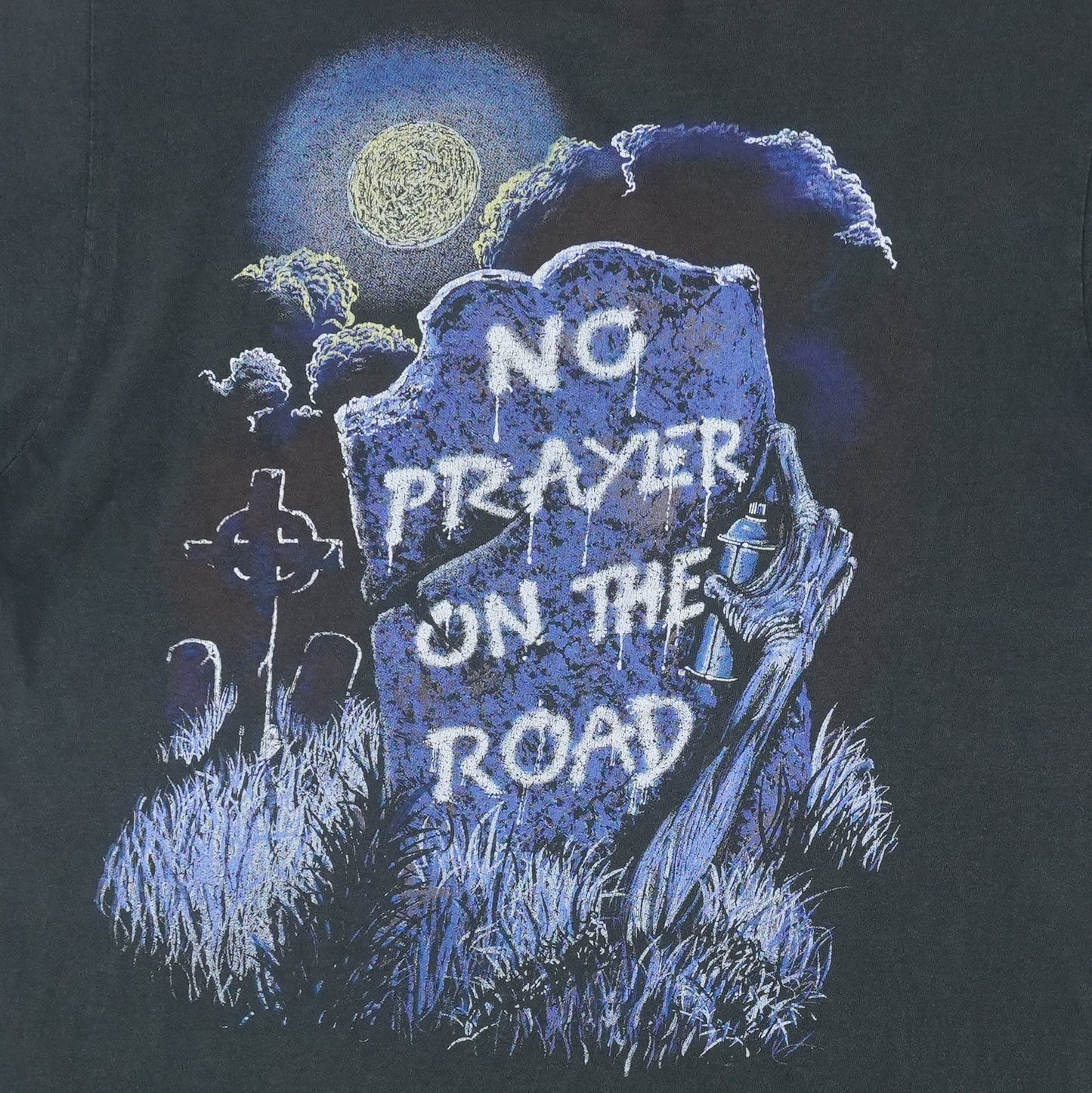 1990 Iron Maiden No Prayer On The Road Shirt Detail
