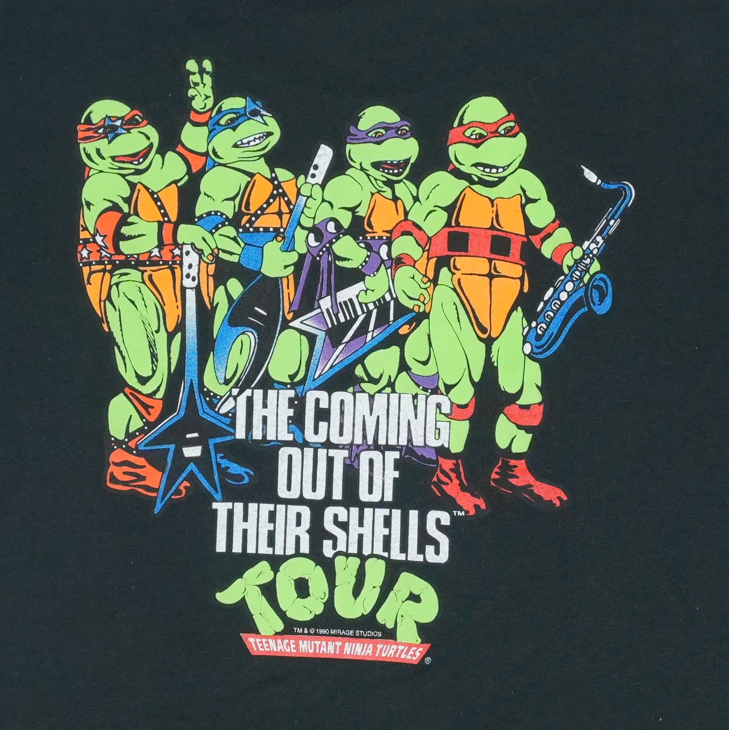 1990 Teenage Mutant Ninja Turtles Coming Out Of Shells Tour Detail