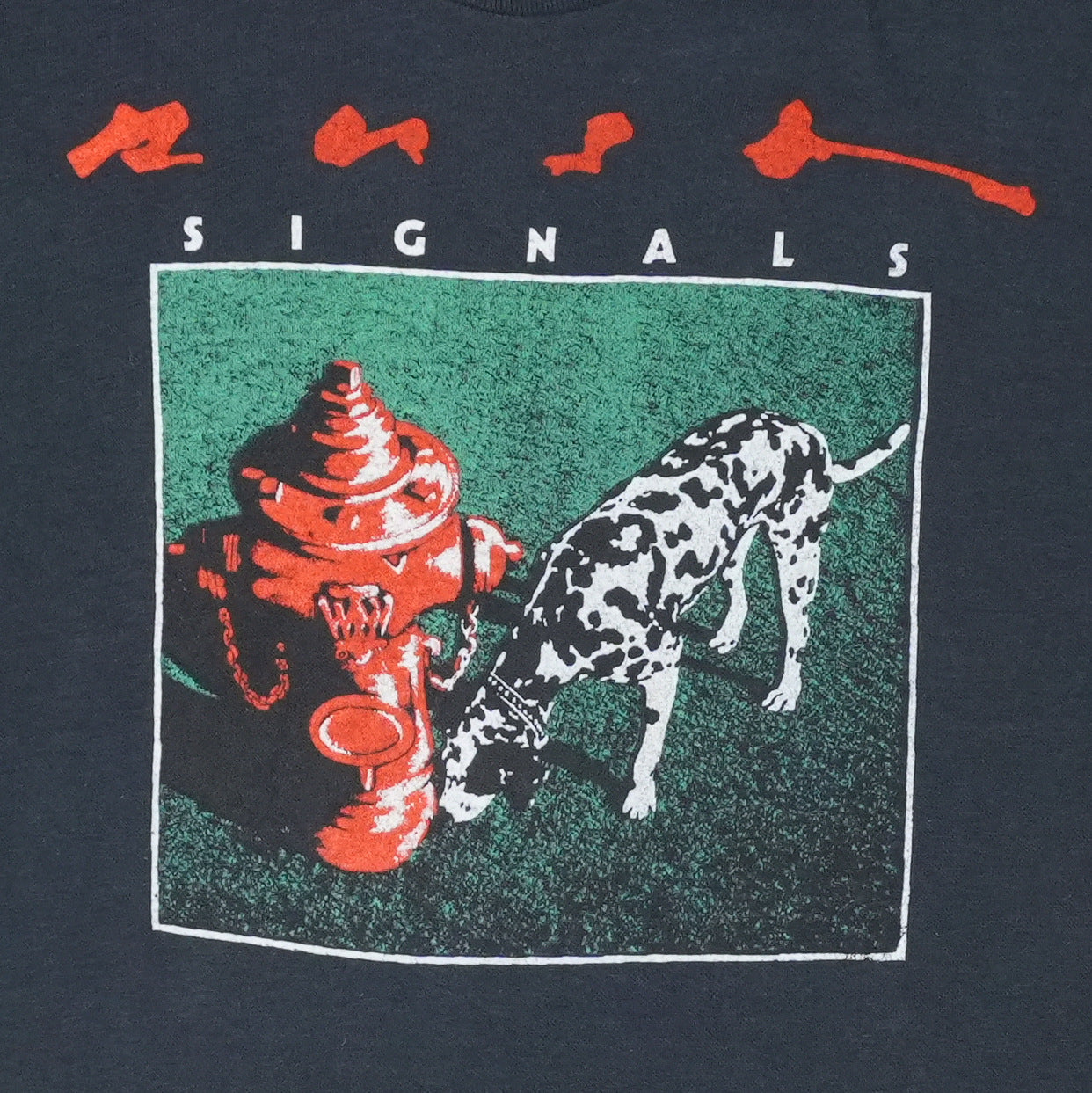 1982 Rush Signals World Tour Shirt Detail
