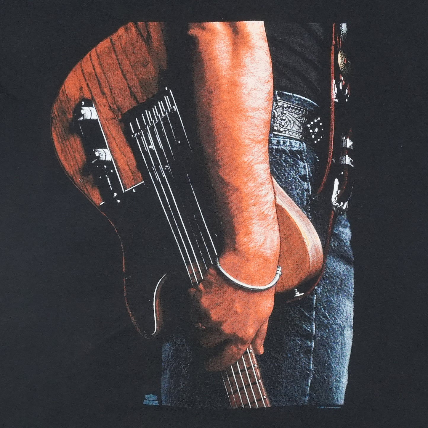 1992 Bruce Springsteen World Tour Shirt Detail
