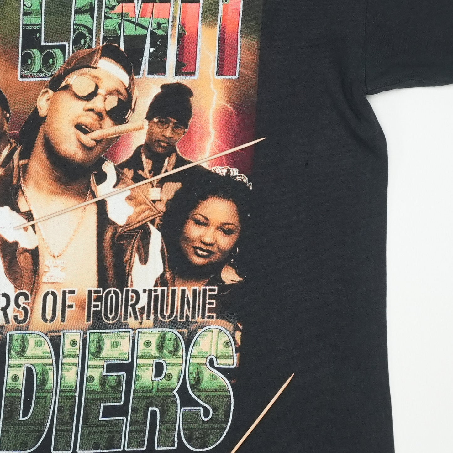 1990s No Limit Records Soldiers Of Fortune Shirt Detail