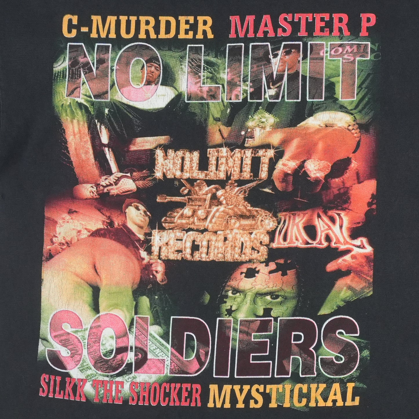1990s No Limit Records Soldiers Of Fortune Shirt Detail