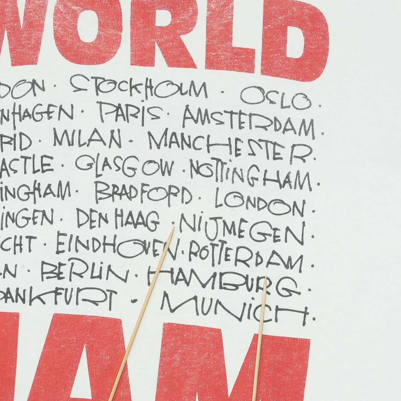 1992 Pearl Jam Tour Shirt