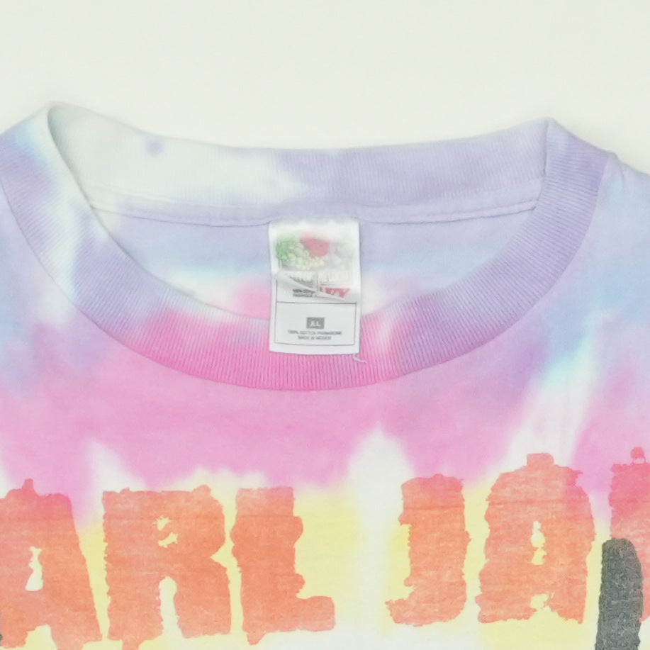 1998 Pearl Jam Yield Tour Tie Dye Shirt Detail