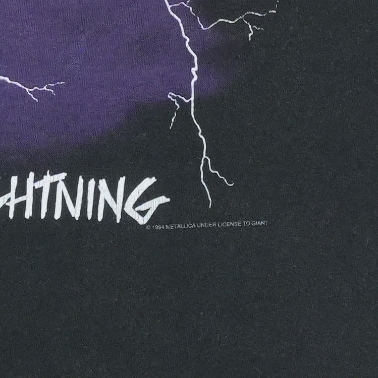 1994 Metallica Ride The Lightning Shirt Detail