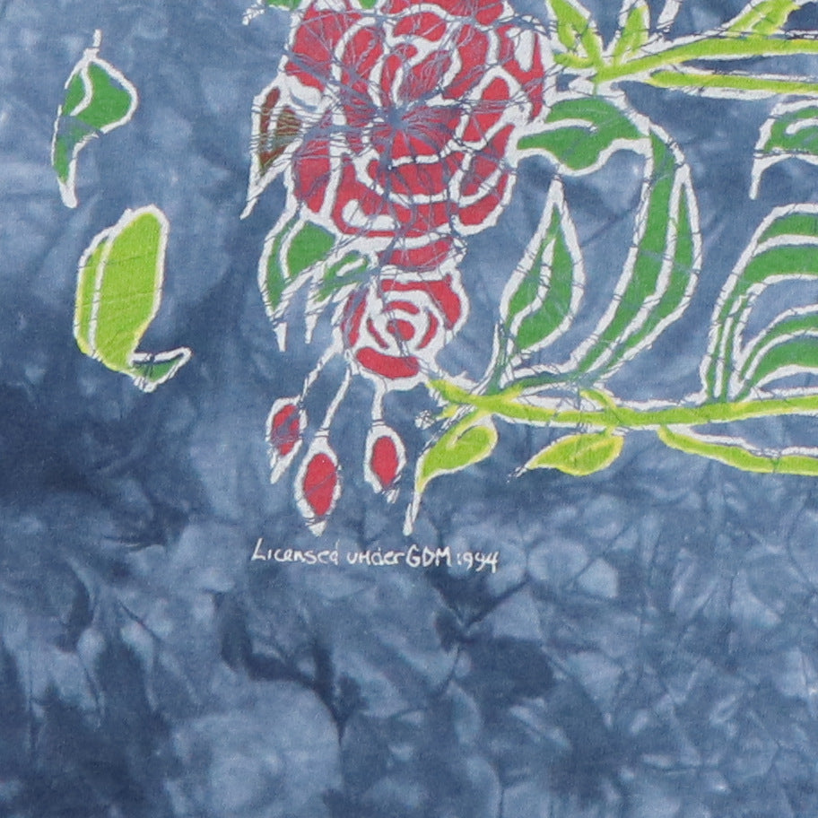 1994 Grateful Dead Skull Roses Tie Dye Shirt
