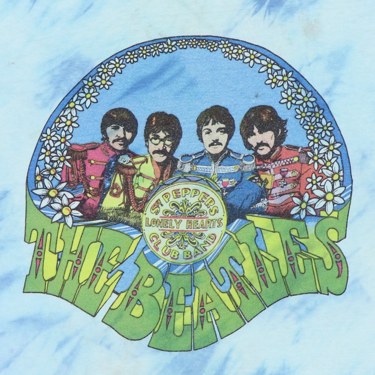 1970s The Beatles Sgt Peppers Tie Dye Shirt