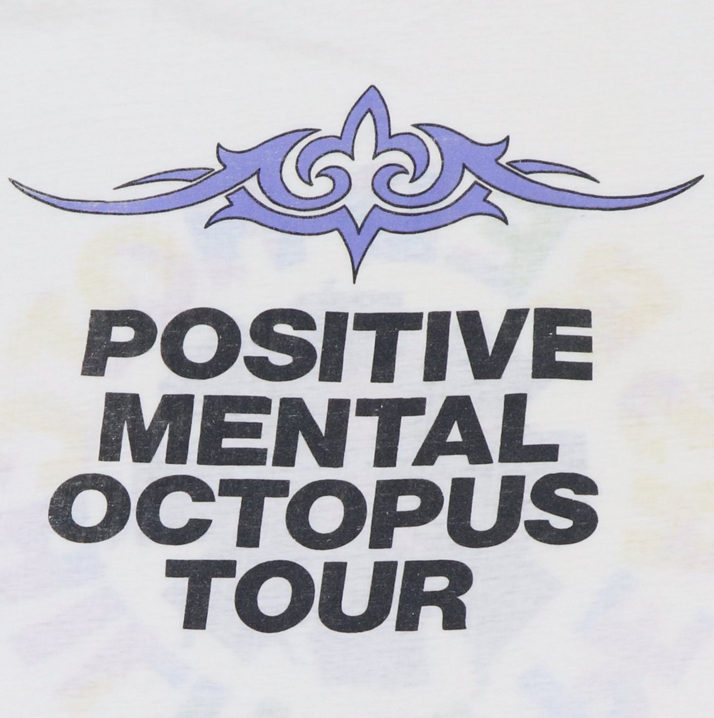 1990 Red Hot Chili Peppers Positive Mental Octopus Shirt Detail