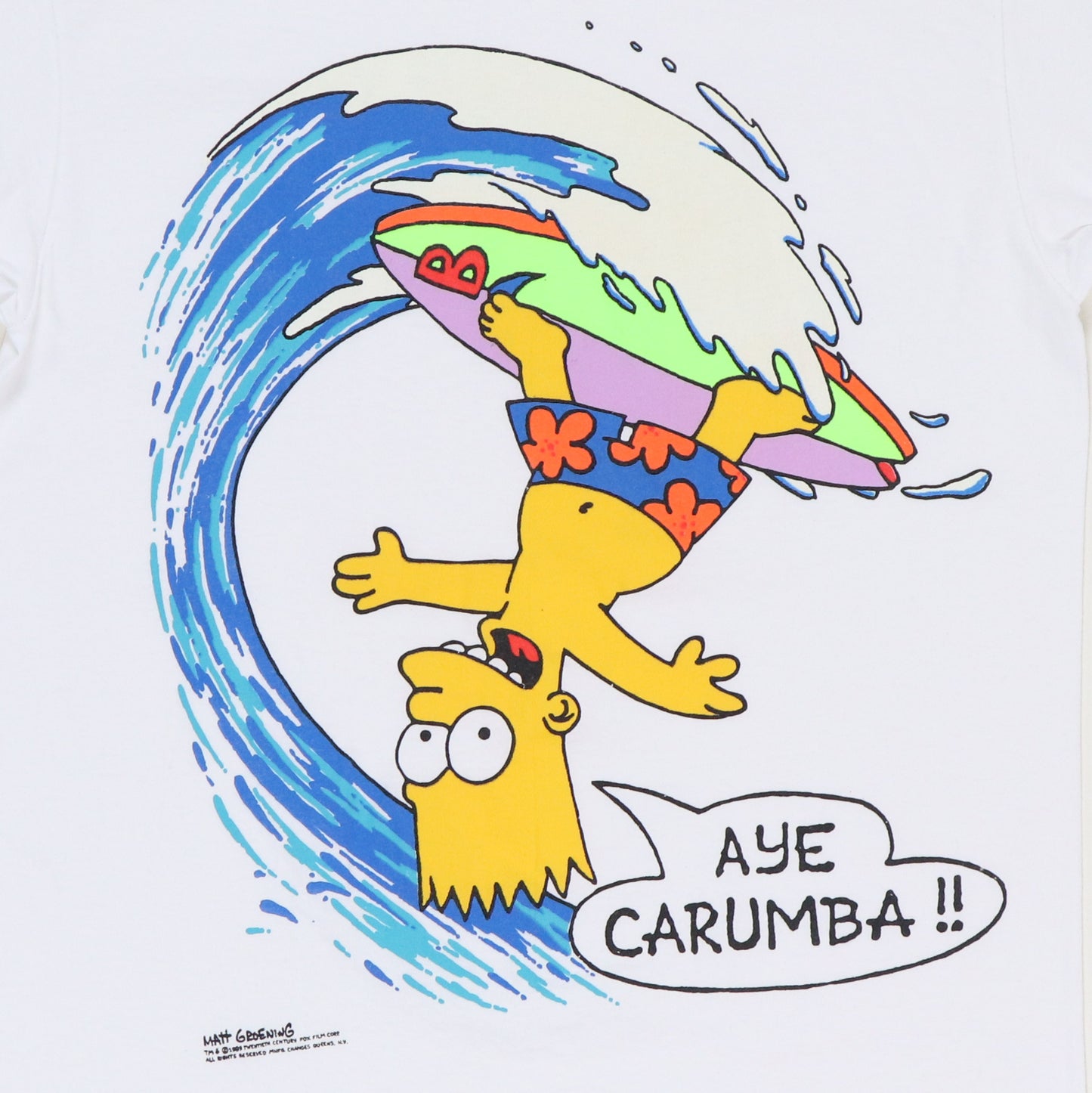 1989 The Simpsons Bart Aye Carumba Shirt