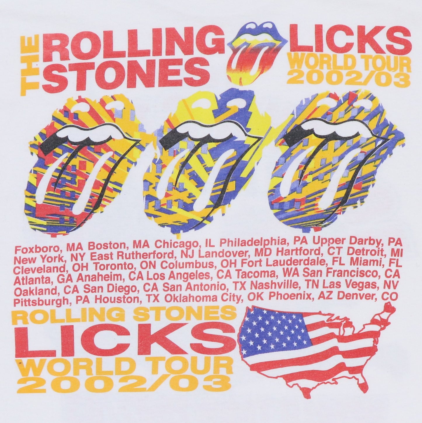 2003 Rolling Stones Licks World Tour Shirt