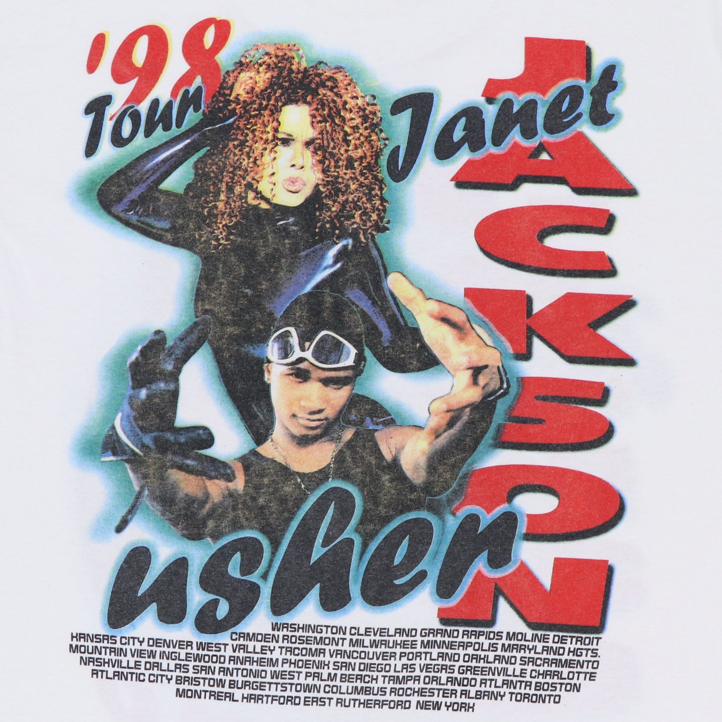 1998 Janet Jackson Usher Tour Shirt