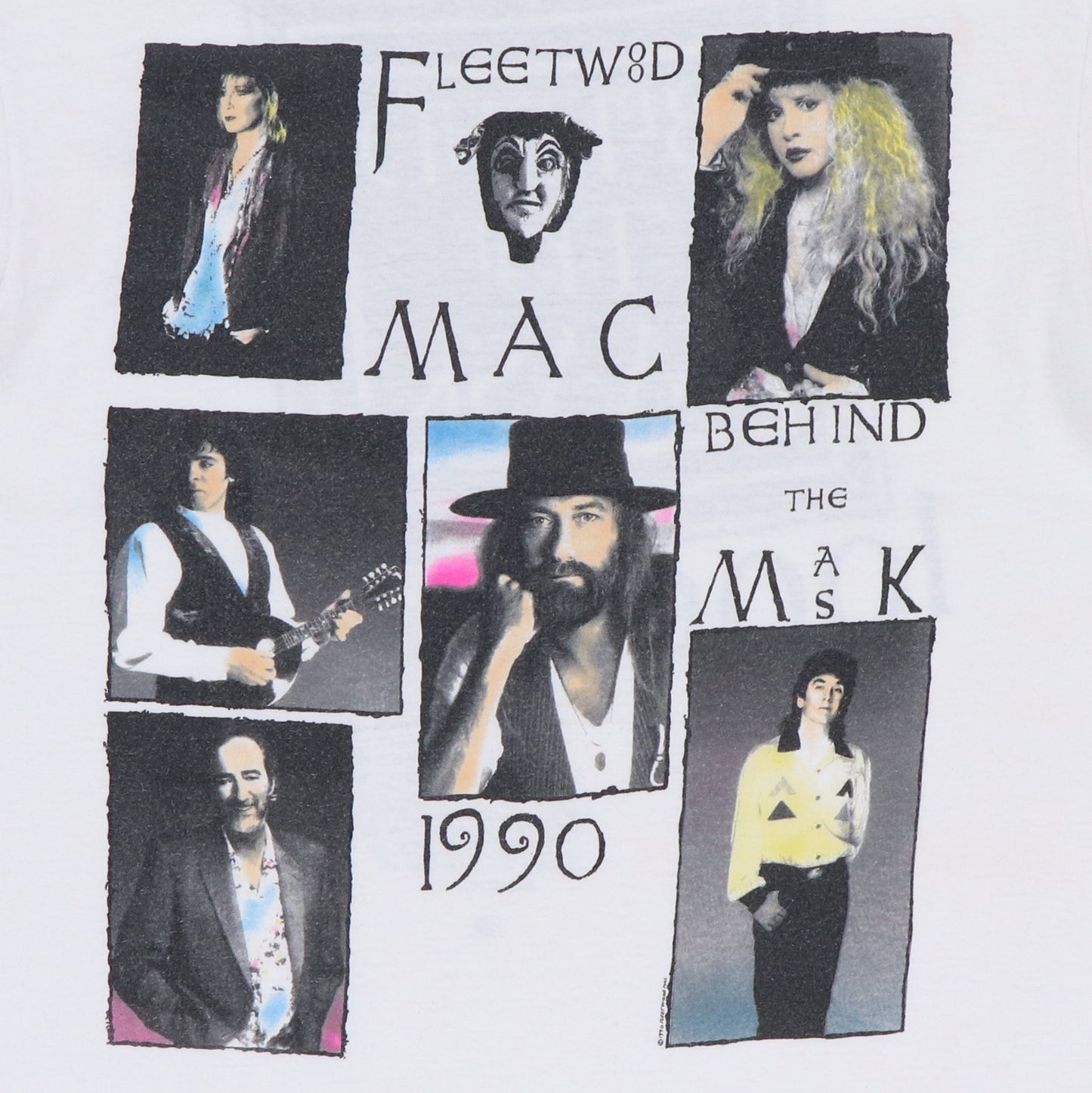 1990 Fleetwood Mac Behind The Mask Tour Shirt