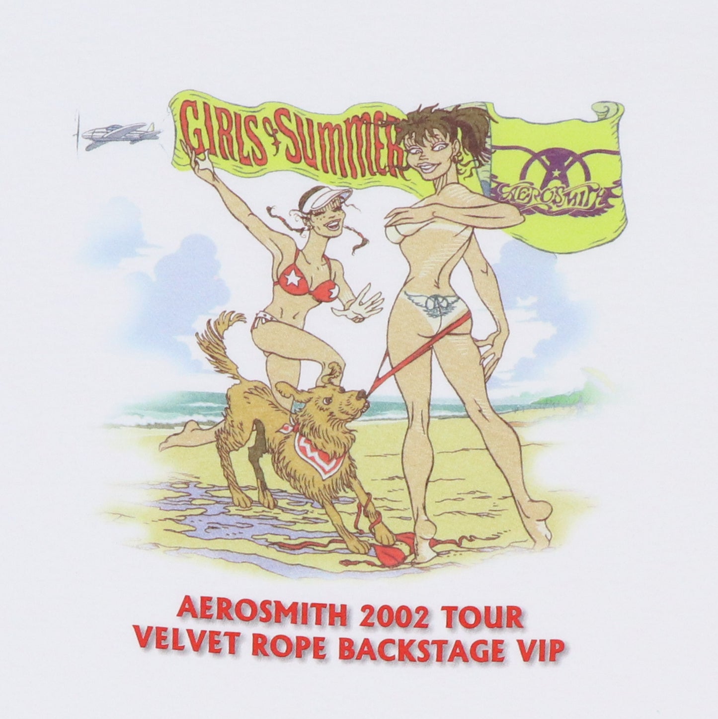2002 Aerosmith Velvet Rope Backstage Tour Shirt