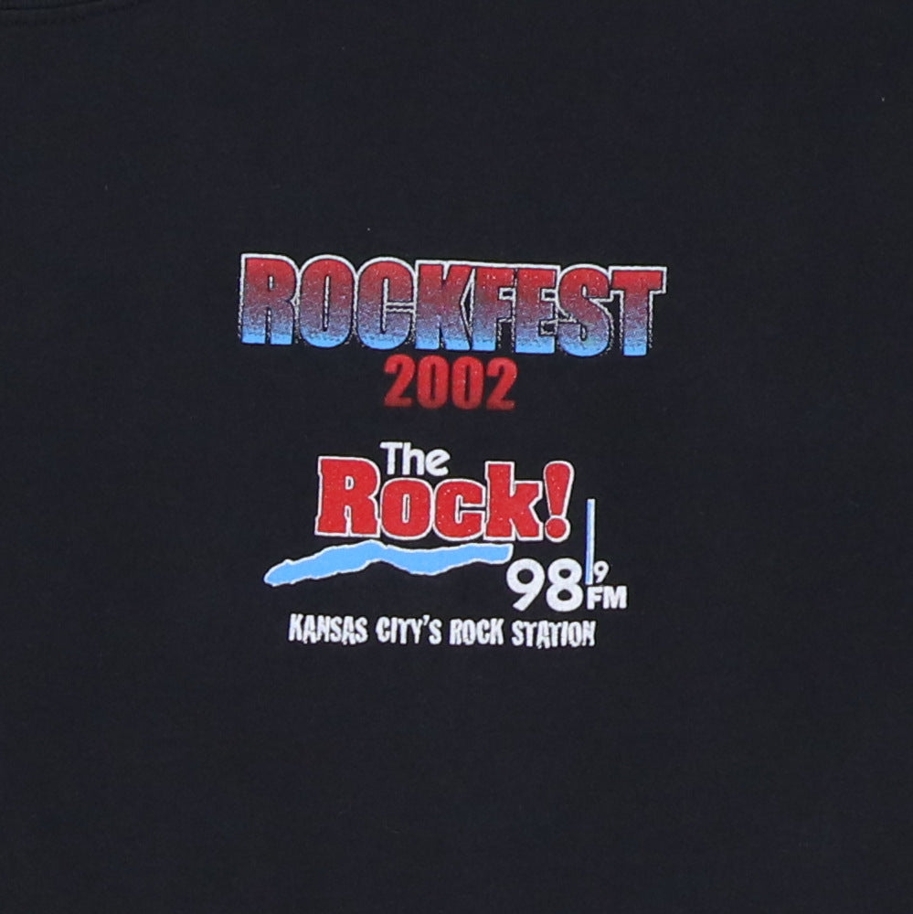 2002 Rockfest The Rock 989 Shirt