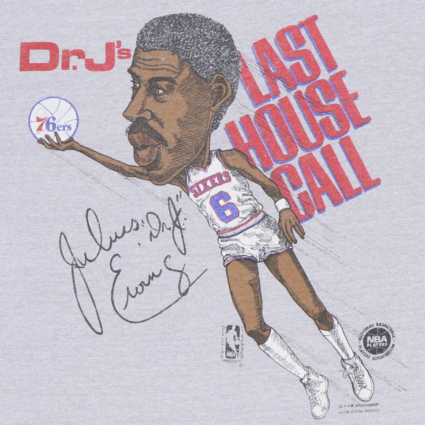 1987 Dr J's Last House Call Shirt
