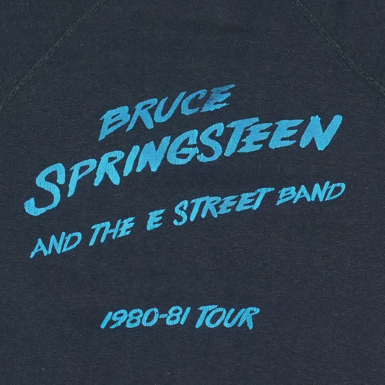 1980 Bruce Springsteen The River Tour Sweatshirt Detail