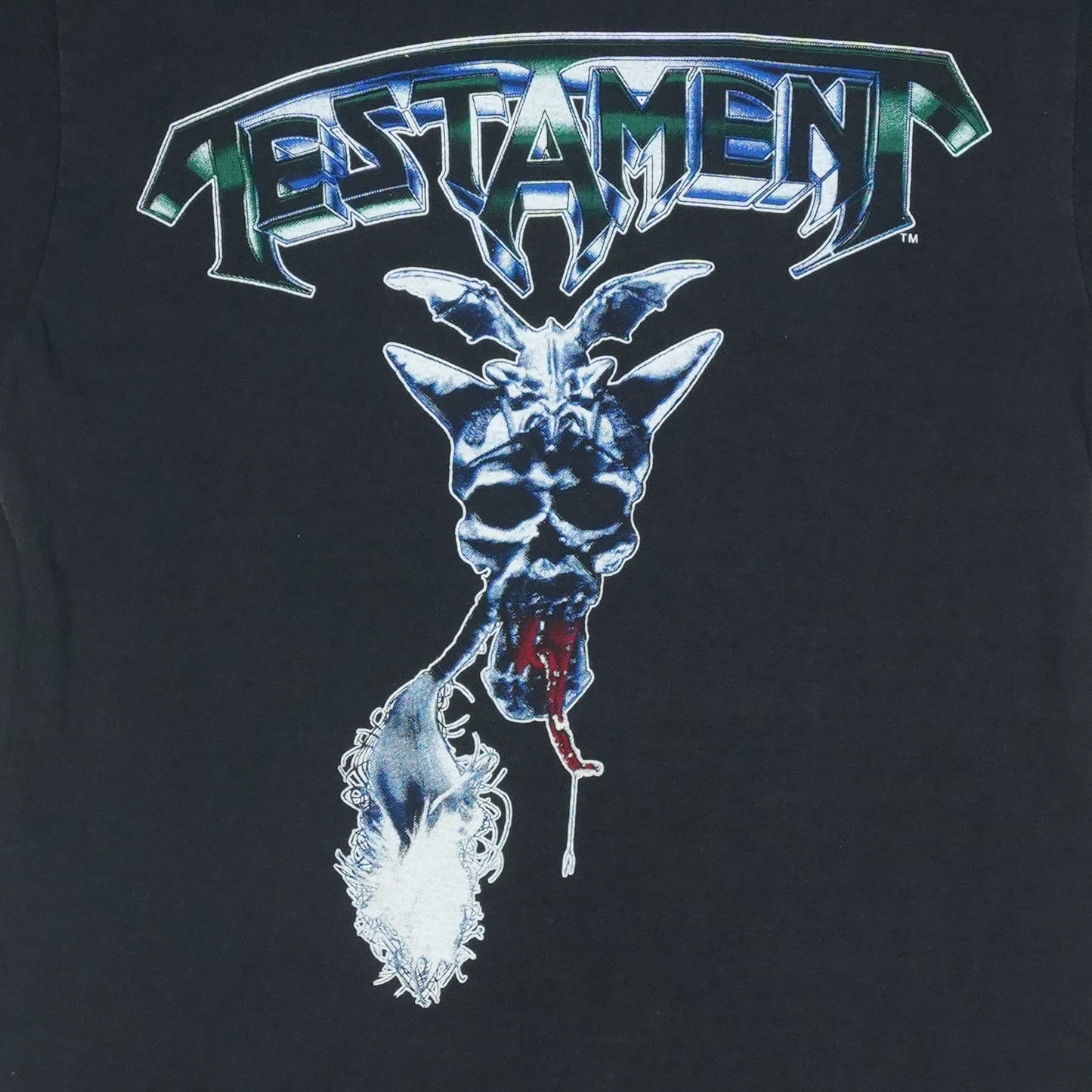 1987 Testament First Strike Tour Shirt Detail