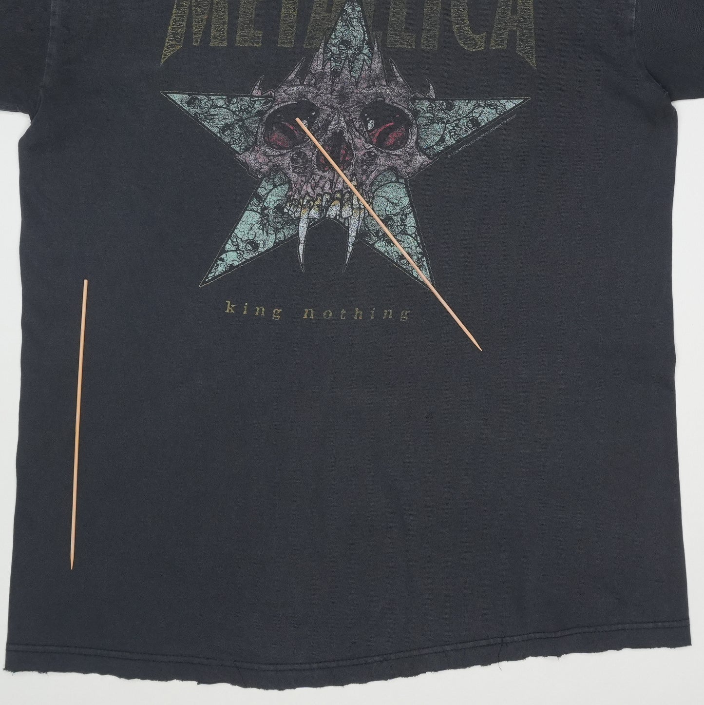 1997 Metallica King Nothing Shirt Detail