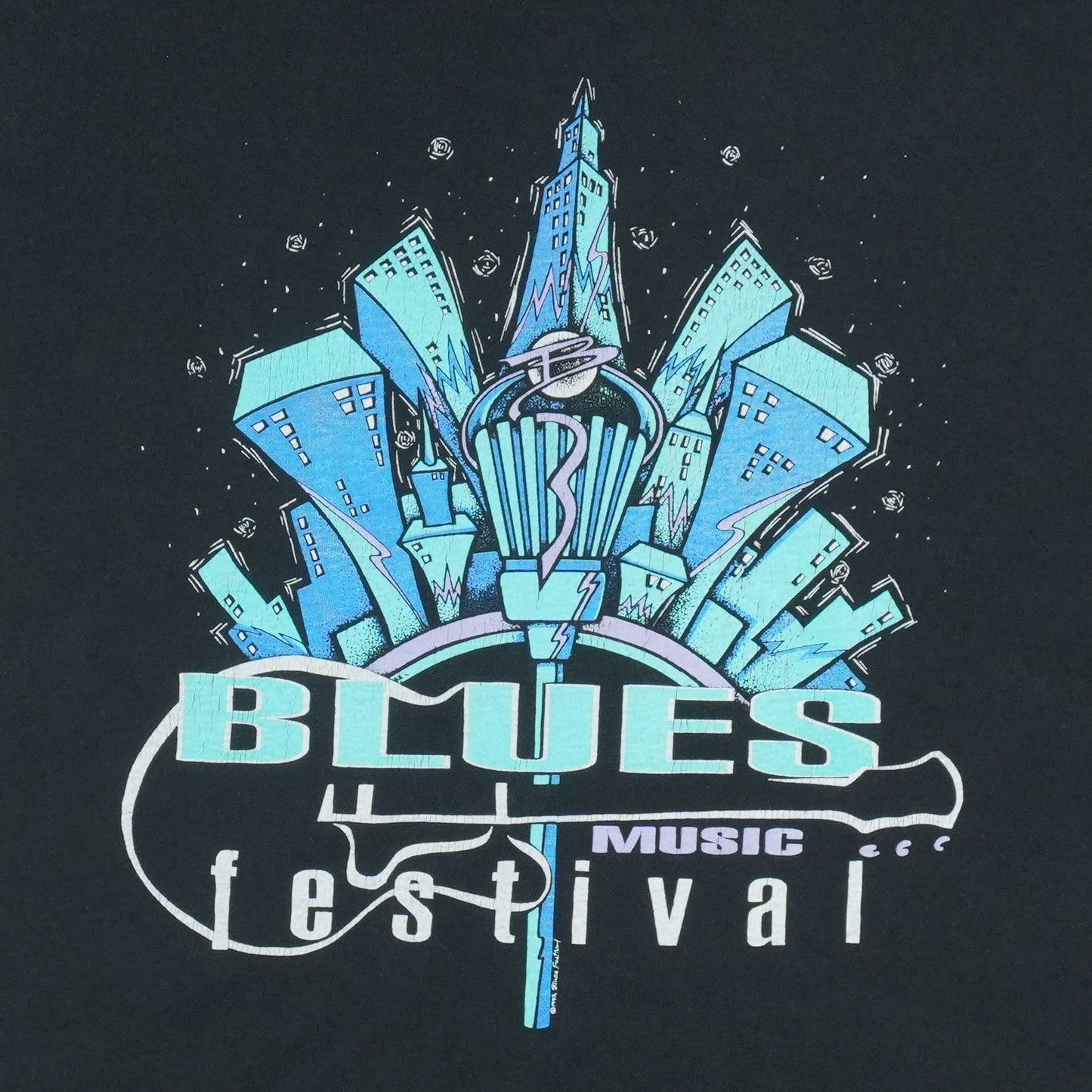 1992 Blues Music Festival Shirt Detail