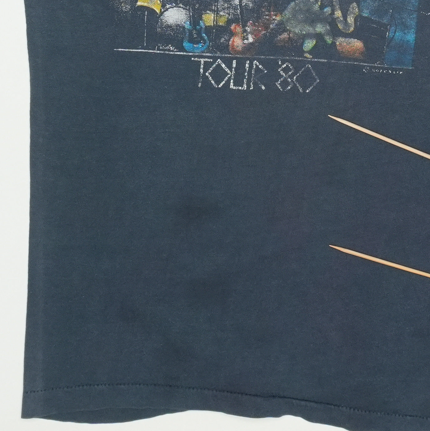 1980 Genesis Tour Shirt Detail