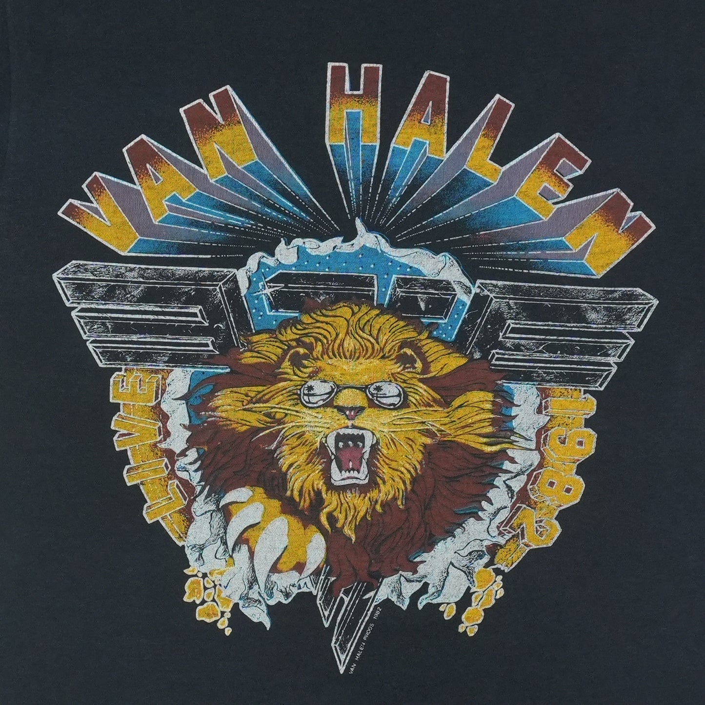 1982 Van Halen Diver Down Shirt Detail