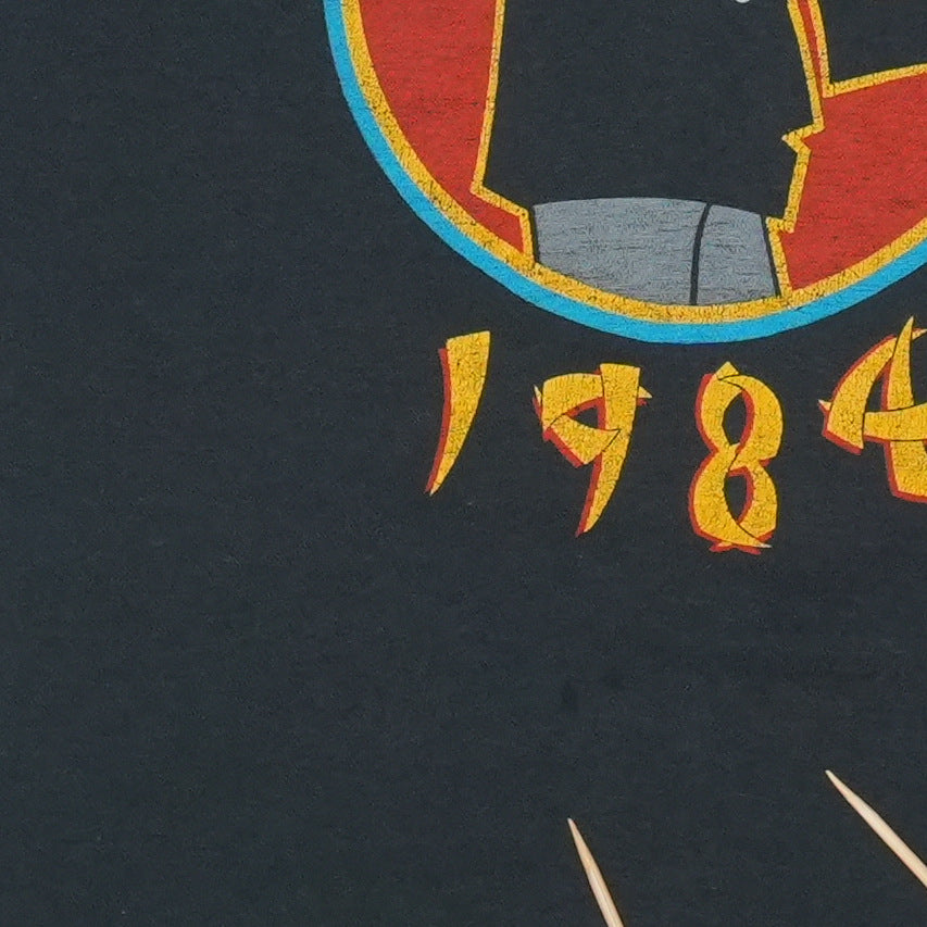 1984 Van Halen Tour Of The World Shirt Detail
