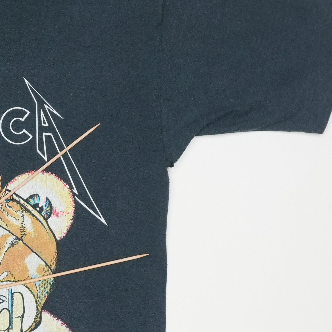 1988 Metallica Shortest Straw Shirt Detail
