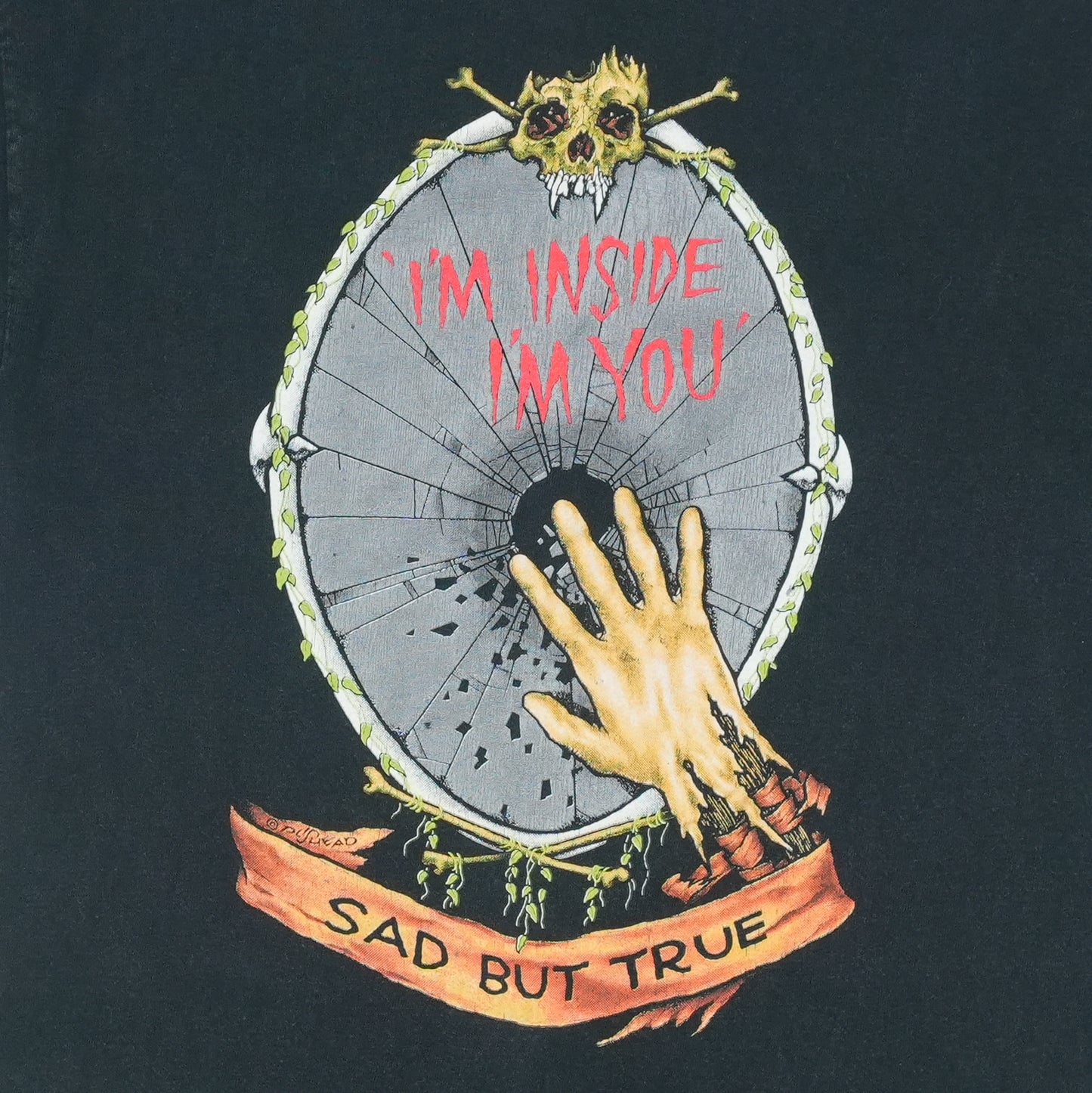 1991 Metallica Sad But True Shirt Detail
