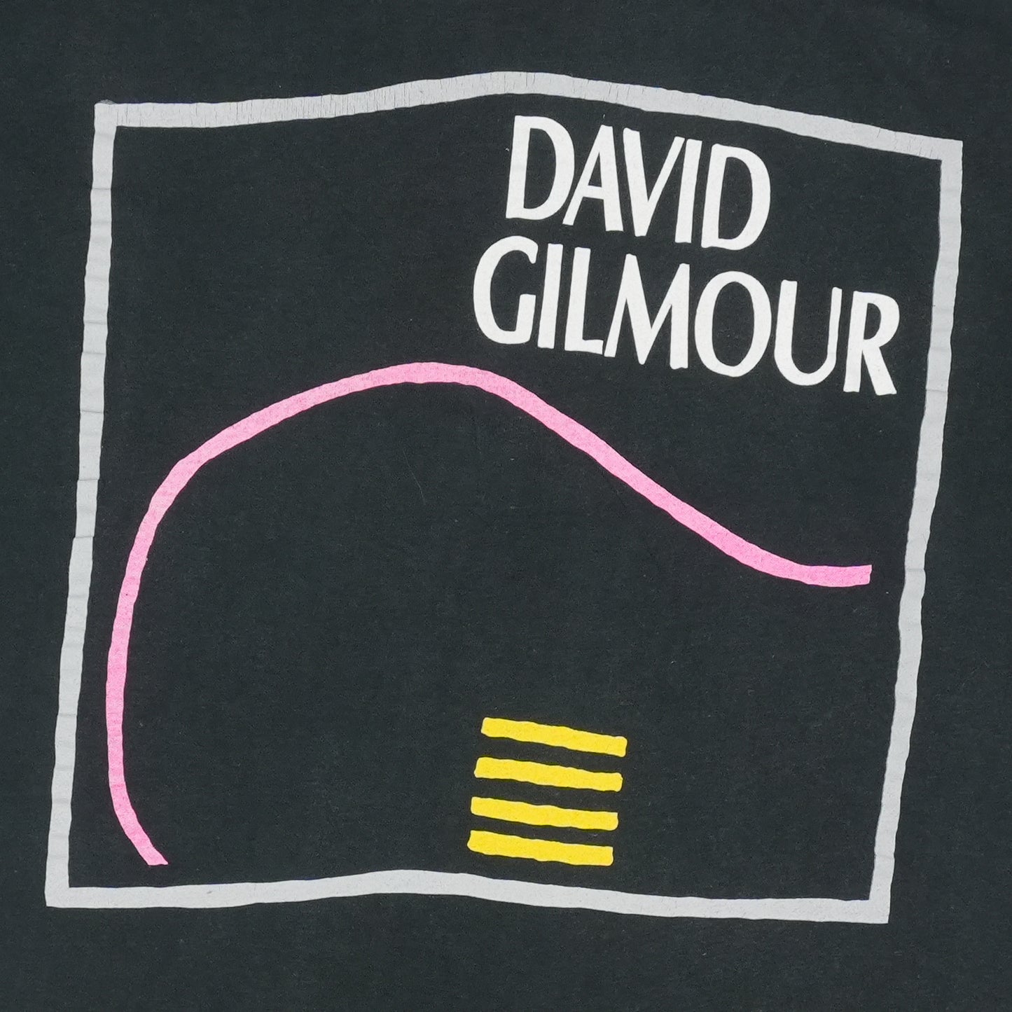 1984 David Gilmour About Face Tour Shirt Detail