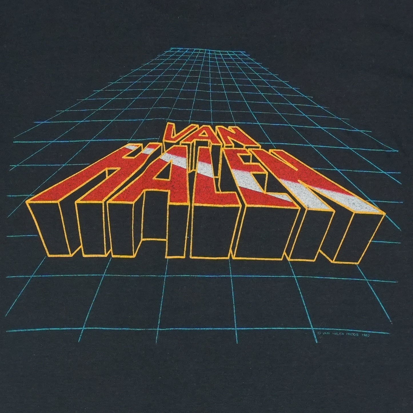 1982 Van Halen Diver Down Shirt Detail