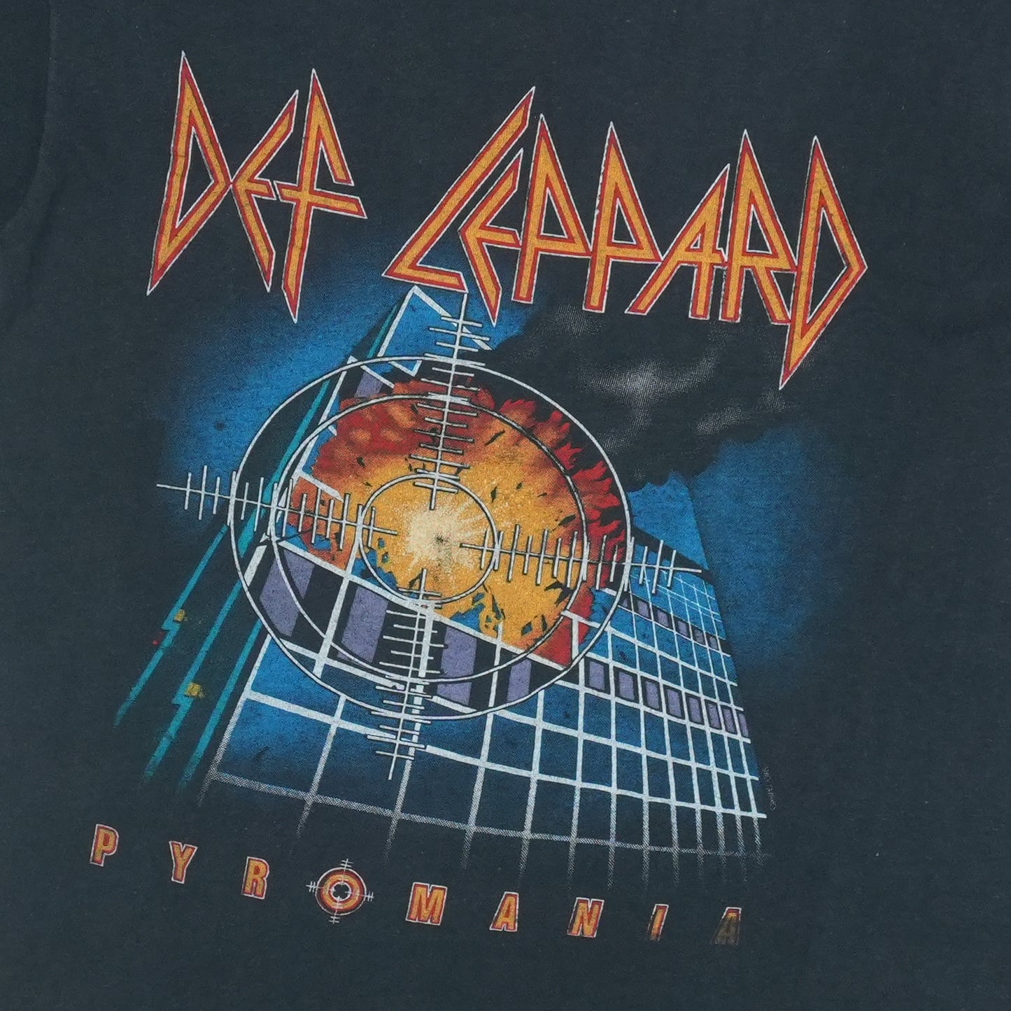 1983 Def Leppard Pyromania Shirt Detail