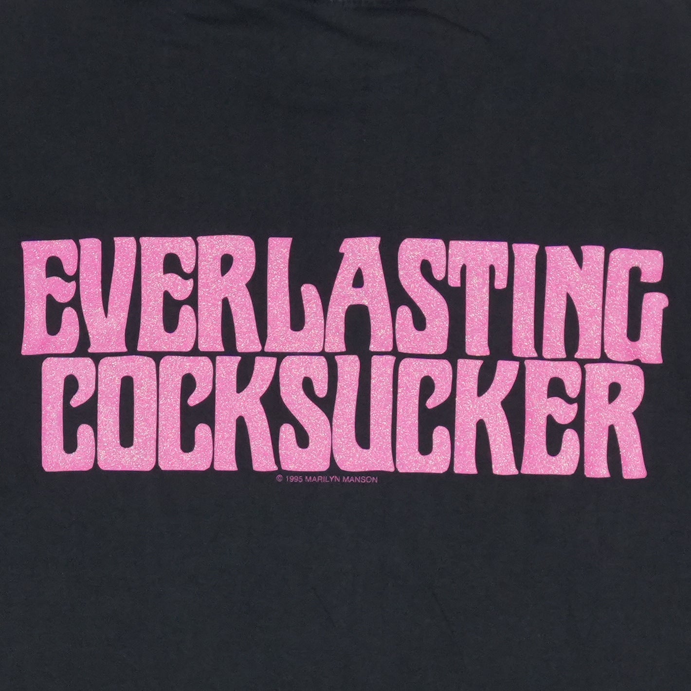 1995 Marilyn Manson Everlasting Cocksucker Shirt Detail