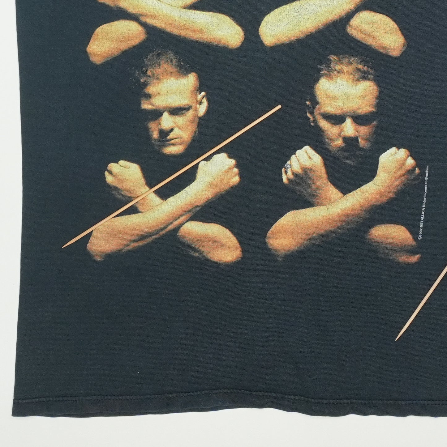 1991 Metallica Birth School Death Shirt Detail