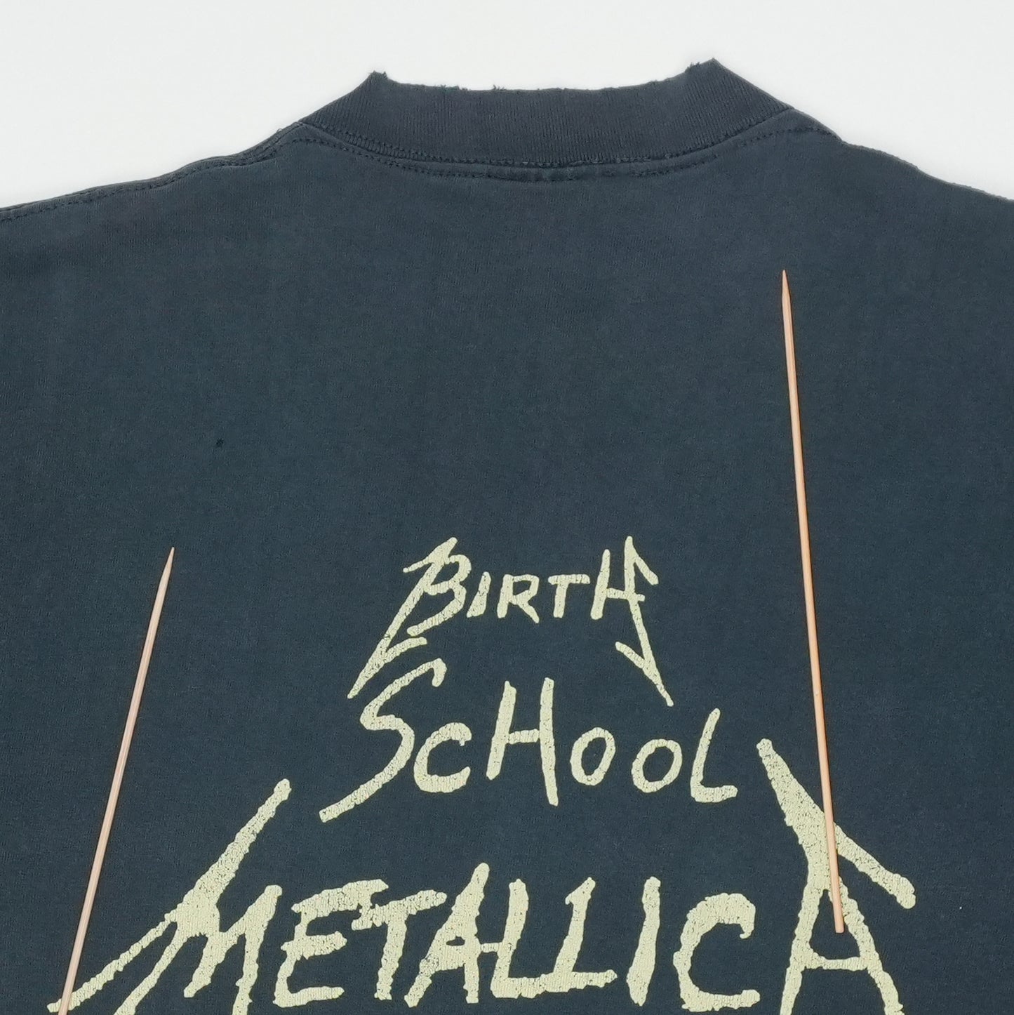 1991 Metallica Birth School Death Shirt Detail